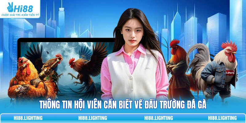 Đấu Trường Đá Gà - Quy Tắc Vận Hành Sân Chơi Trực Tuyến Thông tin hội viên cần biết về đấu trường đá gà