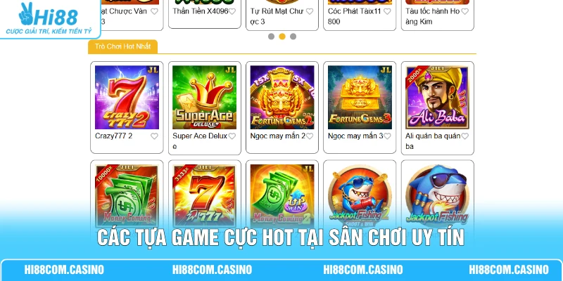 Jili Điện Tử - Sân Chơi Chất Lượng Cao Với 99+ Game Tại Hi88 Các tựa game cực hot tại sân chơi uy tín