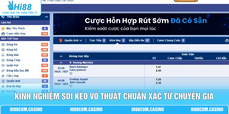 Kinh nghiệm soi kèo võ thuật chuẩn xác từ chuyên gia